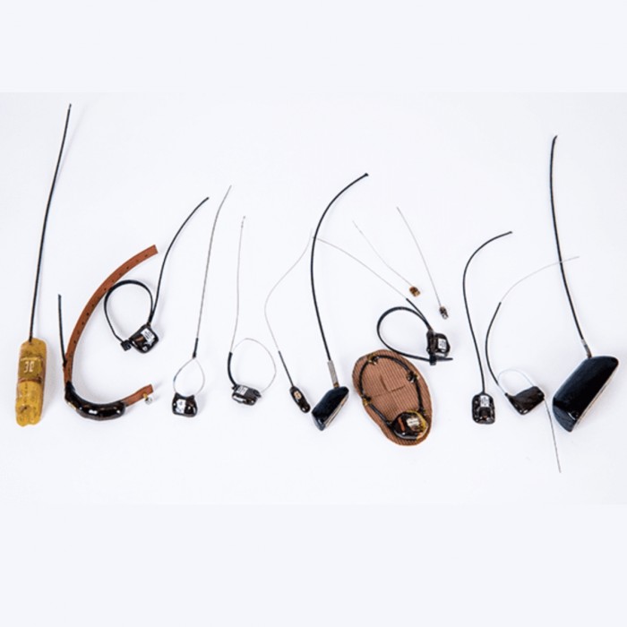 Traditional radio telemetry using VHF radio transmitters, receivers and Yagi antennas.